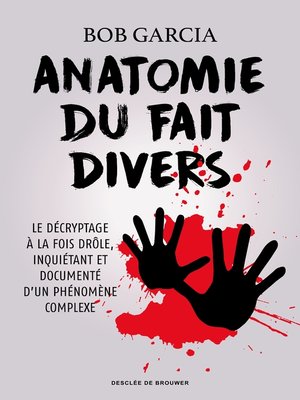 cover image of Anatomie du fait divers